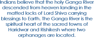 Indians believe that the holy
